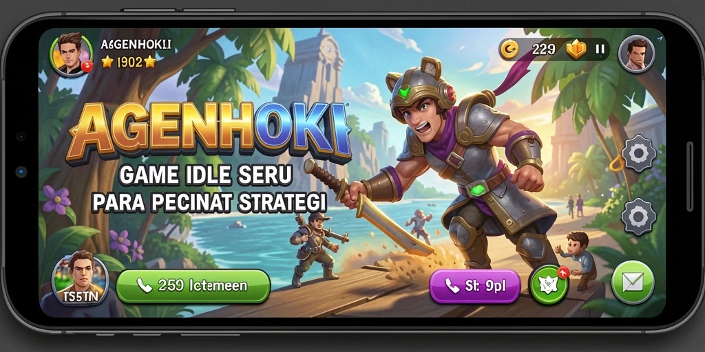 Tampilan gameplay AGENHOKI yang menarik dan seru.