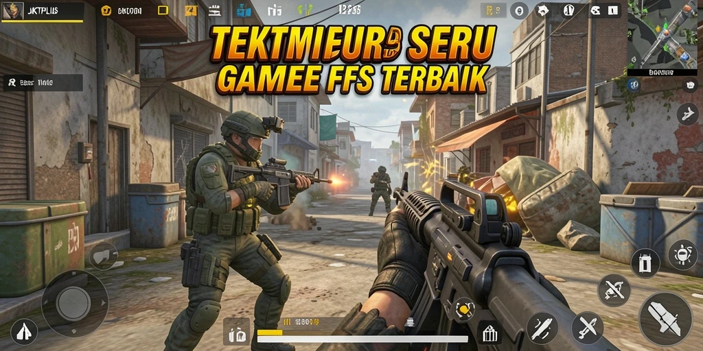 Tampilan seru gameplay JKTPLUS saat pertempuran antar pemain.