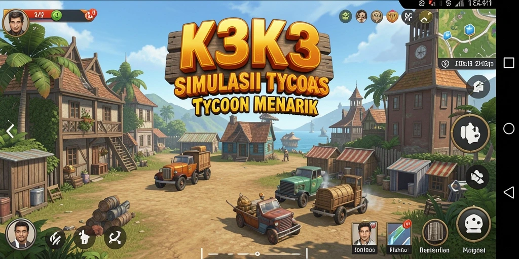 Screenshot menggambarkan gameplay Tycoon yang seru.