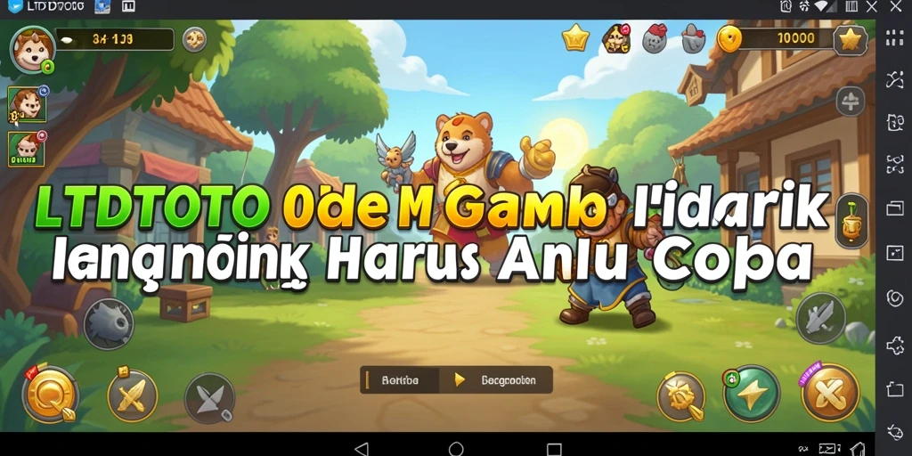 Tampilan gameplay LTDTOTO dengan karakter menarik dan sistem Idle.
