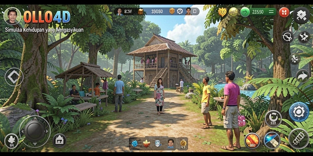 Tampilan screenshot OLLO4D menampilkan gameplay simulasi yang menarik dan realistis.