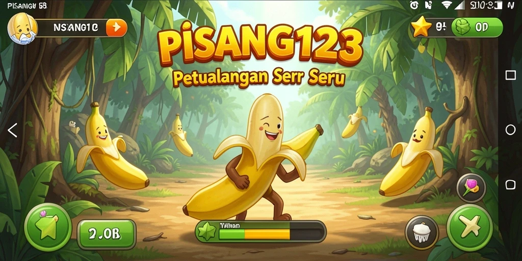 Tampilan gameplay petualangan seru di PISANG123.