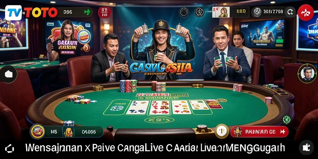 Tampilan menakjubkan dari gameplay Live Casino di TVTOTO.