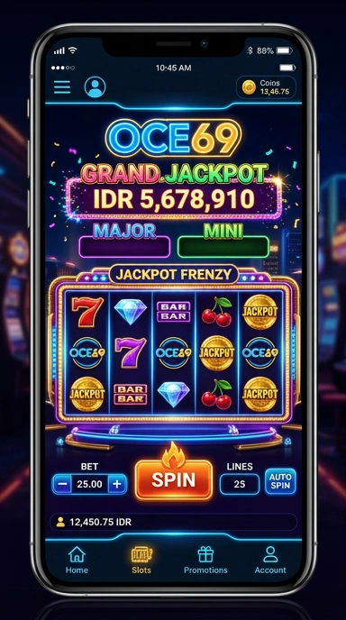 Fitur pencarian aplikasi yang mudah di aplikasi oce69.